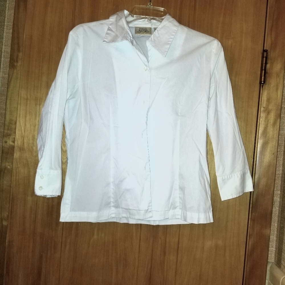 Field Manor vintage button down white shirt